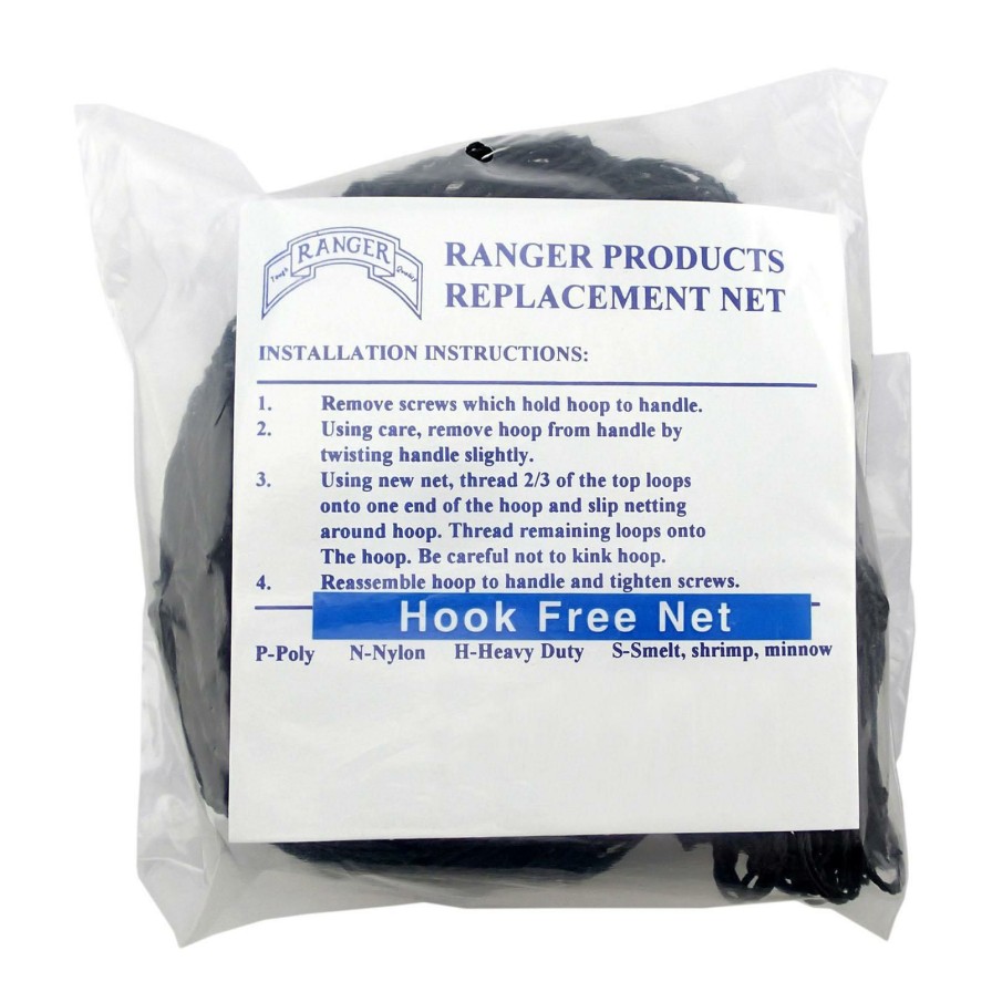 Fishing Accessories * | Delicate Design Ranger Heavy-Duty Hook-Free Treated Replacement Net