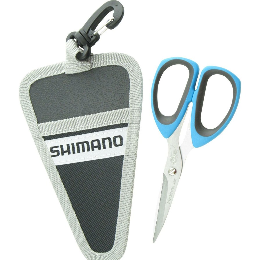 Fishing Accessories * | Glamor Model Shimano Brutas Silver Nickel Scissors With Sheath