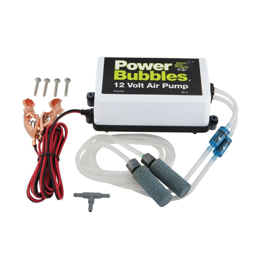 Fishing Accessories * | At Low Price Marine Metal Power Bubbles Air Pump