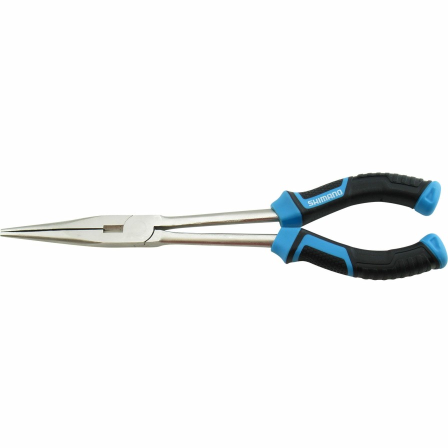 Fishing Accessories * | Store Shimano Brutas Silver Nickel Long Reach Pliers