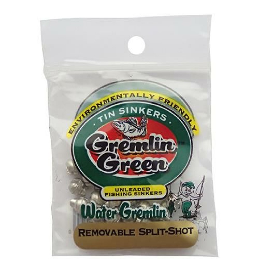 Terminal Tackle * | Brilliant Design Water Gremlin Green Gremlin Removable Tin Split Shot