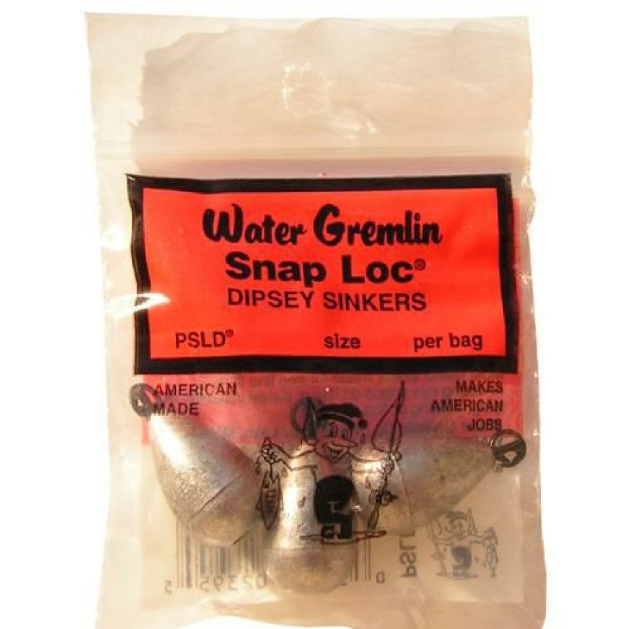 Terminal Tackle * | Offering Discounts Water Gremlin Snap-Loc Dipsey Swivel Sinker