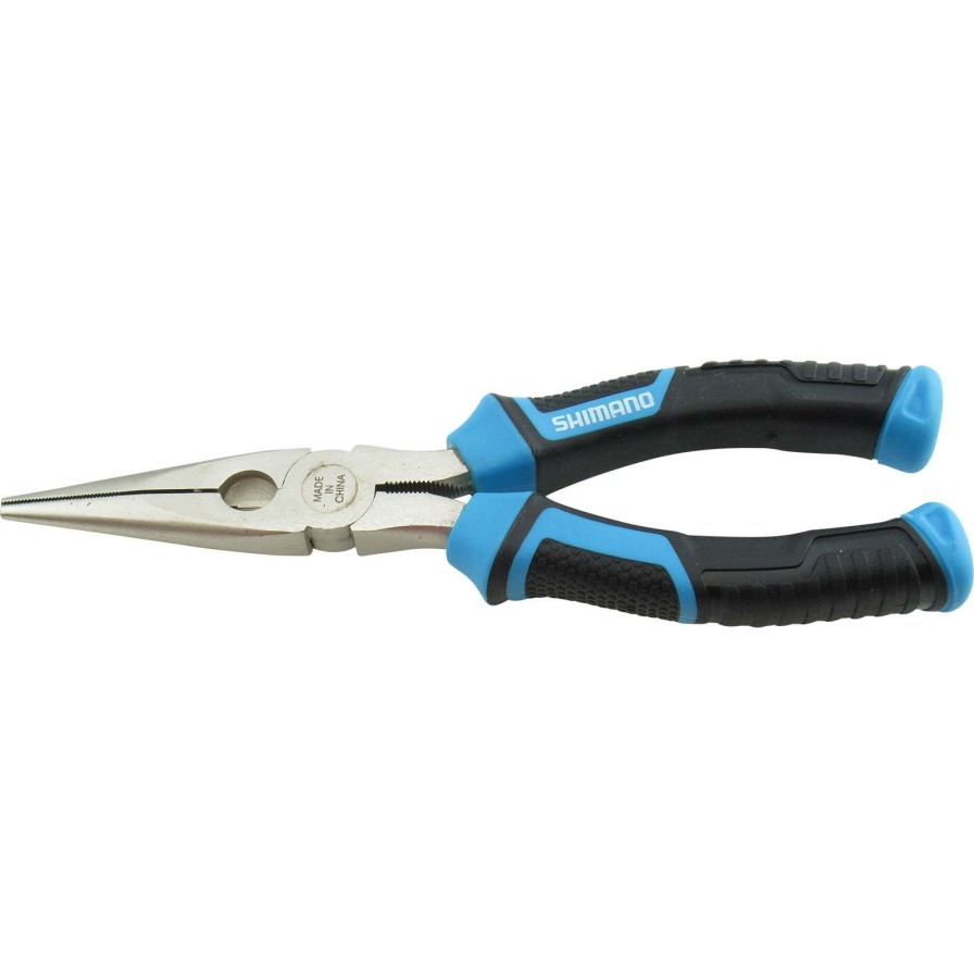 Fishing Accessories * | High Quality Shimano Brutas Silver Nickel Needle Nose Pliers