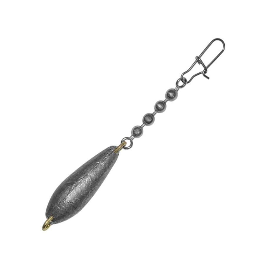 Terminal Tackle * | Original Model Bullet Weights Trolling Sinkers With Chain And Snap