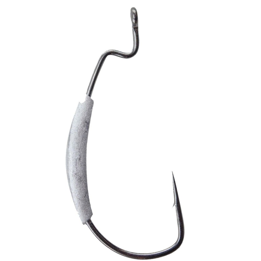 Terminal Tackle * | Reliable Quality Gamakatsu Superline Weighted Offset Extra Wide Gap Worm Hook